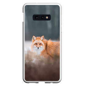 Чехол для Samsung S10E с принтом Лиса в Новосибирске, Силикон | Область печати: задняя сторона чехла, без боковых панелей | fox | foxy | животное | звери | лиса | лисенок | лисичка | милая | рыжая | фокс
