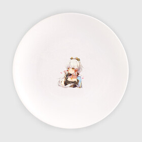 Тарелка с принтом Милая Аяка в Новосибирске, фарфор | диаметр - 210 мм
диаметр для нанесения принта - 120 мм | 2d тян арт | аниме девушка | аяка | блондинка | девочка | девушка | мило | рисунок