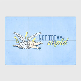 Магнитный плакат 3Х2 с принтом Not today Cupid в Новосибирске, Полимерный материал с магнитным слоем | 6 деталей размером 9*9 см | 14 февраля | antivalentin | love | valentin | антивалентин | антивалентинка | день святого  валентина | купидон | любовь | подарок