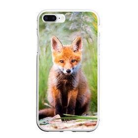 Чехол для iPhone 7Plus/8 Plus матовый с принтом Лисичка в Новосибирске, Силикон | Область печати: задняя сторона чехла, без боковых панелей | Тематика изображения на принте: fox | foxy | животное | звери | лиса | лисенок | лисичка | милая | рыжая | фокс