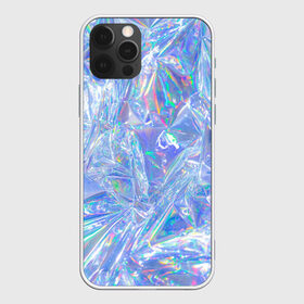 Чехол для iPhone 12 Pro Max с принтом 3d ice glitch в Новосибирске, Силикон |  | 3d | 3д | glitch | ice | блеск | блестки | глитч | глич | лед | мятая | пакет | свечение