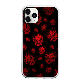 Чехол для iPhone 11 Pro матовый с принтом RED SAMURAI PATTERN в Новосибирске, Силикон |  | 2019 | cd project red | cyberpunk 2077 | cyberpunk fashion | hacker | keanu reeves | maelstrom | militech | night city | quadra | samurai | samurai cyberpunk 2077 | sci fi | trauma team | v | ви | киану ривз | киберпанк 2077 | логотип | роботы | 