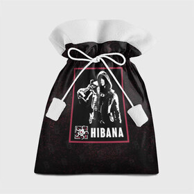 Подарочный 3D мешок с принтом Hibana в Новосибирске, 100% полиэстер | Размер: 29*39 см | Тематика изображения на принте: hibana | r6s | rainbow six siege | оперативник | персонаж | хибана