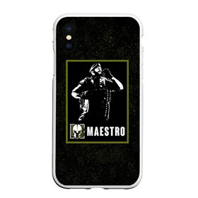 Чехол для iPhone XS Max матовый с принтом Maestro в Новосибирске, Силикон | Область печати: задняя сторона чехла, без боковых панелей | maestro | r6s | rainbow six siege | маэстро | оперативник | персонаж