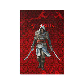 Обложка для паспорта матовая кожа с принтом Assassin’s Creed в Новосибирске, натуральная матовая кожа | размер 19,3 х 13,7 см; прозрачные пластиковые крепления | action adventure | action rpg | creed | игра | мультиплатформенная | паркур | стелс