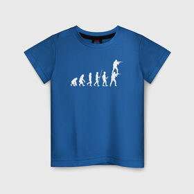 Детская футболка хлопок с принтом EVOLUTION в Новосибирске, 100% хлопок | круглый вырез горловины, полуприлегающий силуэт, длина до линии бедер | Тематика изображения на принте: 16 | counterstrike | csgo | evolution | global offensive | memes | source | ксго | подсадка | прогресс | развитие | эволюция