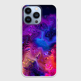 Чехол для iPhone 13 Pro с принтом НЕОНОВЫЕ РАЗВОДЫ в Новосибирске,  |  | color | neon | oil | бензин | волны | жидкость | кислота | масло | неон | нефть | радуга | разводы | разноцветный