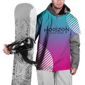 Накидка на куртку 3D с принтом Horizon Zero Dawn в Новосибирске, 100% полиэстер |  | aloy | antasy girl | art | artwork | digital art | fantasy | horizon | horizon: zero dawn | landscape | tallneck | tegunvteg | warrior fantasy | weapon | zero dawn