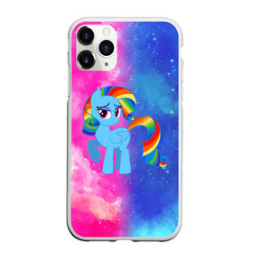 Чехол для iPhone 11 Pro матовый с принтом Радуга Дэш в Новосибирске, Силикон |  | baby | girl | horse | kawaii | luna | my little pony | princess | rainbow | rainbow dash | девочкам | девочки | детям | единорог | животные | кавайный | конь | лошадь | луна | малыш | облака | пегас | пинки пай | пони | радуга дэш