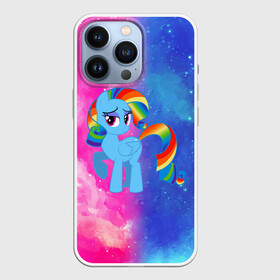 Чехол для iPhone 13 Pro с принтом Радуга Дэш в Новосибирске,  |  | baby | girl | horse | kawaii | luna | my little pony | princess | rainbow | rainbow dash | девочкам | девочки | детям | единорог | животные | кавайный | конь | лошадь | луна | малыш | облака | пегас | пинки пай | пони | радуга дэш