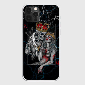 Чехол для iPhone 12 Pro Max с принтом The Skull King and Queen в Новосибирске, Силикон |  | art | gold skull | queen | skull king | the skull king and queen | арт | буби | дама | золотой череп | игральные карты | игроку | карты | кинжал | король | король и дама | король и королева | крести | любовь | он и она | пики | покер