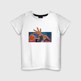 Детская футболка хлопок с принтом Моб Психо 100 в Новосибирске, 100% хлопок | круглый вырез горловины, полуприлегающий силуэт, длина до линии бедер | Тематика изображения на принте: anime | mob psycho 100 | аниме | анимэ | артатака | моб | моб психо 100 | сигэо кагэяма | цубоми | шигео