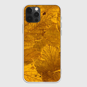 Чехол для iPhone 12 Pro Max с принтом Желтые листья в Новосибирске, Силикон |  | абстракция | желтый | листья | осень | природа | узор | эко