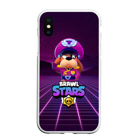 Чехол для iPhone XS Max матовый с принтом Brawl Stars - Colonel Ruffs в Новосибирске, Силикон | Область печати: задняя сторона чехла, без боковых панелей | brawl | brawl ruffs | brawl stars | brawler | colonel ruffs | leon | new brawler | ruffs | ruffus | starrforce | бравл | бравл гавс | бравл пес | бравл собака | бравл старс | бравлер | гавс | генерал гавс | генерал пес | леон | руффс |