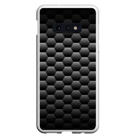 Чехол для Samsung S10E с принтом СТАЛЬНЫЕ СОТЫ BLACK X WHITE в Новосибирске, Силикон | Область печати: задняя сторона чехла, без боковых панелей | 
