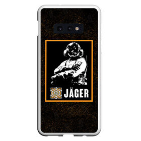 Чехол для Samsung S10E с принтом Jager в Новосибирске, Силикон | Область печати: задняя сторона чехла, без боковых панелей | Тематика изображения на принте: jager | r6s | rainbow six siege | оперативник | персонаж | ягер