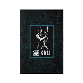Обложка для паспорта матовая кожа с принтом Kali в Новосибирске, натуральная матовая кожа | размер 19,3 х 13,7 см; прозрачные пластиковые крепления | kali | r6s | rainbow six siege | кали | оперативник | персонаж