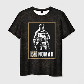 Мужская футболка 3D с принтом Nomad в Новосибирске, 100% полиэфир | прямой крой, круглый вырез горловины, длина до линии бедер | Тематика изображения на принте: nomad | r6s | rainbow six siege | номад | оперативник | персонаж