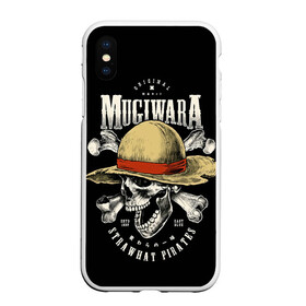 Чехол для iPhone XS Max матовый с принтом MUGIWARA ONE PIECE в Новосибирске, Силикон | Область печати: задняя сторона чехла, без боковых панелей | anime | luffy | one piece | onepiece | usopp | zoho | zoro | аниме | большой куш | ван пис | ванпис | вон пис | луфи | луффи | манки д луффи | пират | скелет | шляпа