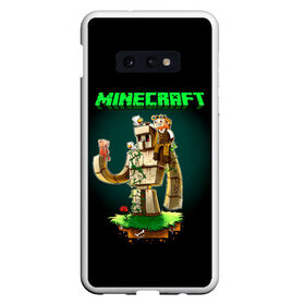 Чехол для Samsung S10E с принтом Minecraft в Новосибирске, Силикон | Область печати: задняя сторона чехла, без боковых панелей | minecraft | алекс | белый | блоки | ведьма | взрывчатка | визера | волк | гаст | добывать | дракон | зеленый куб | зомби | игра | крафт | крипер | кубики | лошадка | майн | майнкрафт | манкрафт | овечка | оцелот