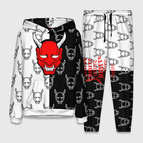 Женский костюм 3D (с толстовкой) с принтом DEMON BLACK WHITE 2 в Новосибирске,  |  | fashion | fire | game | hip hop | rap | street style | top | игра | мода | огонь | рэп | топ | уличный стиль | хип хоп