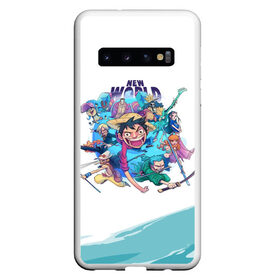 Чехол для Samsung Galaxy S10 с принтом One piece в Новосибирске, Силикон | Область печати: задняя сторона чехла, без боковых панелей | Тематика изображения на принте: anime | one piece | аниме | анимэ | большой куш | ван пис | король пиратов | луффи | пират | пираты | пираты соломенной шляпы | рыжий шанкс | эйтиро одо