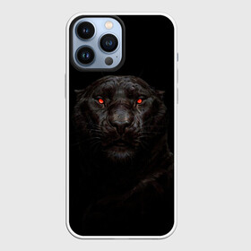 Чехол для iPhone 13 Pro Max с принтом ПАНТЕРА в Новосибирске,  |  | Тематика изображения на принте: animal | black | cat | dark | hunter | pantera | strong | глаза | грация | животные | звери | кошки | красота | пантера | сила | хищник
