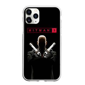 Чехол для iPhone 11 Pro Max матовый с принтом Hitman III в Новосибирске, Силикон |  | 47 | hitman3 | io interactive | killer | pc