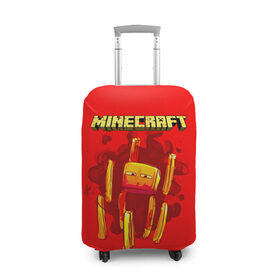 Чехол для чемодана 3D с принтом Minecraft в Новосибирске, 86% полиэфир, 14% спандекс | двустороннее нанесение принта, прорези для ручек и колес | Тематика изображения на принте: minecraft | алекс | белый | блоки | ведьма | взрывчатка | визера | волк | гаст | добывать | дракон | зеленый куб | зомби | игра | крафт | крипер | кубики | лошадка | майн | майнкрафт | манкрафт | овечка | оцелот