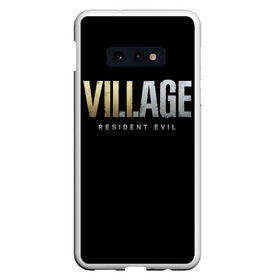 Чехол для Samsung S10E с принтом Resident Evil Village в Новосибирске, Силикон | Область печати: задняя сторона чехла, без боковых панелей | Тематика изображения на принте: lady dimitrescu | resident evil | resident evil 8 | vampire | village | вампир | деревня | итан уинтерс | крис рэдфилд | леди димитреску | мем | резидент ивел | резидент ивел 8