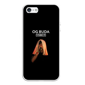 Чехол для iPhone 5/5S матовый с принтом OG Buda в Новосибирске, Силикон | Область печати: задняя сторона чехла, без боковых панелей | melon music | og buda | опг сити | русский рэп | рэп | тюмень | хип хоп