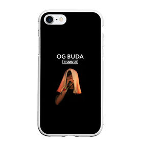 Чехол для iPhone 7/8 матовый с принтом OG Buda в Новосибирске, Силикон | Область печати: задняя сторона чехла, без боковых панелей | melon music | og buda | опг сити | русский рэп | рэп | тюмень | хип хоп