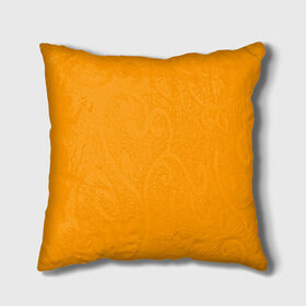Подушка 3D с принтом Цвет Шафран (без рисунка) в Новосибирске, наволочка – 100% полиэстер, наполнитель – холлофайбер (легкий наполнитель, не вызывает аллергию). | состоит из подушки и наволочки. Наволочка на молнии, легко снимается для стирки | без рисунка | горчичный | желто оранжевый тон | желтый | модные цвета 2020 | оранжевый | рыжий | сочный цвет | цвет 2020 | шафран | яркие цвета