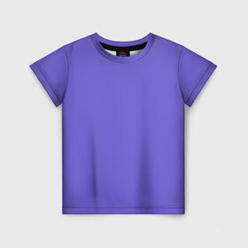 Детская футболка 3D с принтом Аспидно-синий в Новосибирске, 100% гипоаллергенный полиэфир | прямой крой, круглый вырез горловины, длина до линии бедер, чуть спущенное плечо, ткань немного тянется | Тематика изображения на принте: без дизайна | без картинки | одноцветные | синий
