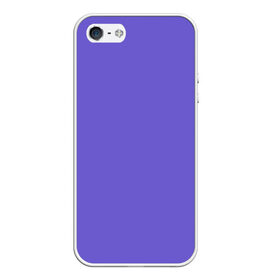 Чехол для iPhone 5/5S матовый с принтом Аспидно-синий в Новосибирске, Силикон | Область печати: задняя сторона чехла, без боковых панелей | без дизайна | без картинки | одноцветные | синий