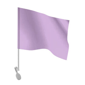 Флаг для автомобиля с принтом Глициниевый цвет (без рисунка) в Новосибирске, 100% полиэстер | Размер: 30*21 см | глициниевый | однотонный | пурпурный | розовый | фиолетовый | цвет