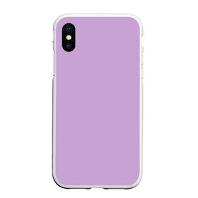 Чехол для iPhone XS Max матовый с принтом Глициниевый цвет (без рисунка) в Новосибирске, Силикон | Область печати: задняя сторона чехла, без боковых панелей | глициниевый | однотонный | пурпурный | розовый | фиолетовый | цвет