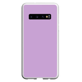 Чехол для Samsung Galaxy S10 с принтом Глициниевый цвет (без рисунка) в Новосибирске, Силикон | Область печати: задняя сторона чехла, без боковых панелей | глициниевый | однотонный | пурпурный | розовый | фиолетовый | цвет