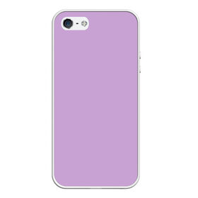 Чехол для iPhone 5/5S матовый с принтом Глициниевый цвет (без рисунка) в Новосибирске, Силикон | Область печати: задняя сторона чехла, без боковых панелей | глициниевый | однотонный | пурпурный | розовый | фиолетовый | цвет