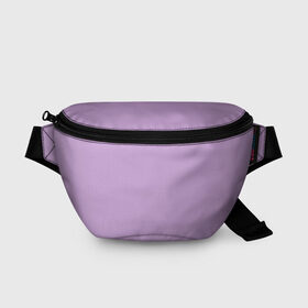 Поясная сумка 3D с принтом Глициниевый цвет (без рисунка) в Новосибирске, 100% полиэстер | плотная ткань, ремень с регулируемой длиной, внутри несколько карманов для мелочей, основное отделение и карман с обратной стороны сумки застегиваются на молнию | глициниевый | однотонный | пурпурный | розовый | фиолетовый | цвет