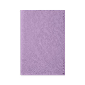 Обложка для паспорта матовая кожа с принтом Глициниевый цвет (без рисунка) в Новосибирске, натуральная матовая кожа | размер 19,3 х 13,7 см; прозрачные пластиковые крепления | глициниевый | однотонный | пурпурный | розовый | фиолетовый | цвет