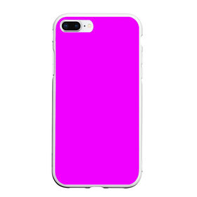 Чехол для iPhone 7Plus/8 Plus матовый с принтом Маджента (без рисунка) в Новосибирске, Силикон | Область печати: задняя сторона чехла, без боковых панелей | маджента | однотонный | пурпурный | розовый | фиолетовый | фуксия | цвет