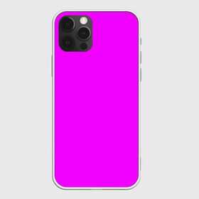 Чехол для iPhone 12 Pro Max с принтом Маджента (без рисунка) в Новосибирске, Силикон |  | маджента | однотонный | пурпурный | розовый | фиолетовый | фуксия | цвет