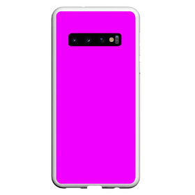 Чехол для Samsung Galaxy S10 с принтом Маджента (без рисунка) в Новосибирске, Силикон | Область печати: задняя сторона чехла, без боковых панелей | маджента | однотонный | пурпурный | розовый | фиолетовый | фуксия | цвет