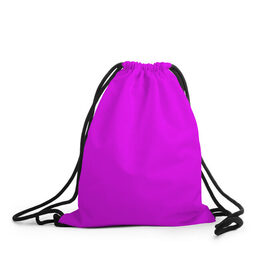 Рюкзак-мешок 3D с принтом Маджента (без рисунка) в Новосибирске, 100% полиэстер | плотность ткани — 200 г/м2, размер — 35 х 45 см; лямки — толстые шнурки, застежка на шнуровке, без карманов и подкладки | маджента | однотонный | пурпурный | розовый | фиолетовый | фуксия | цвет