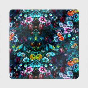 Магнит виниловый Квадрат с принтом Ночной сад в Новосибирске, полимерный материал с магнитным слоем | размер 9*9 см, закругленные углы | бабочка | весенняя | весна | космос | красота | лето | мем | океан | орхидея | птичка | роза | романтика | с бабочками | сад | сирень | тюльпан | фиалка | цветок | цветы