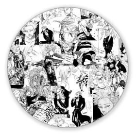 Коврик для мышки круглый с принтом Бан в Новосибирске, резина и полиэстер | круглая форма, изображение наносится на всю лицевую часть | ban | nanatsu no taizai | аниме | бан | гаутер | грехи | диана | кинг | манга | мелиодас | мерлин | эсканор
