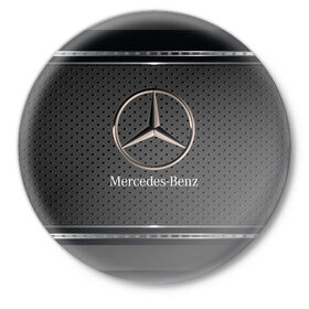 Значок с принтом MERCEDES BENZ МЕРСЕДЕС БЕНЗ в Новосибирске,  металл | круглая форма, металлическая застежка в виде булавки | auto | automobile | car | carbon | machine | mercedes | mercedes benz | motor | motor car | sport car | tegunvteg | автомашина | бренд | легковой автомобиль | марка | мерседес | немцы | спортивный автомобиль | тачка