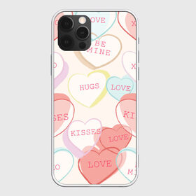 Чехол для iPhone 12 Pro Max с принтом Признание в любви в Новосибирске, Силикон |  | 14 февраля | день святого валентина | желтый | иллюстрация | красный | любовь | мило | надписи | печенье | подарок | розовый | сердца