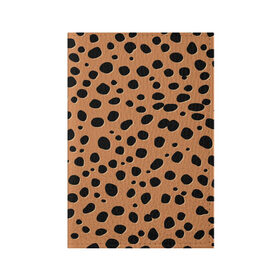 Обложка для паспорта матовая кожа с принтом Леопард в Новосибирске, натуральная матовая кожа | размер 19,3 х 13,7 см; прозрачные пластиковые крепления | Тематика изображения на принте: киса | кисуля | кот | котёнок | коты | кошечка | кошка | кошки | леопард | текстура | тигр | тигрица